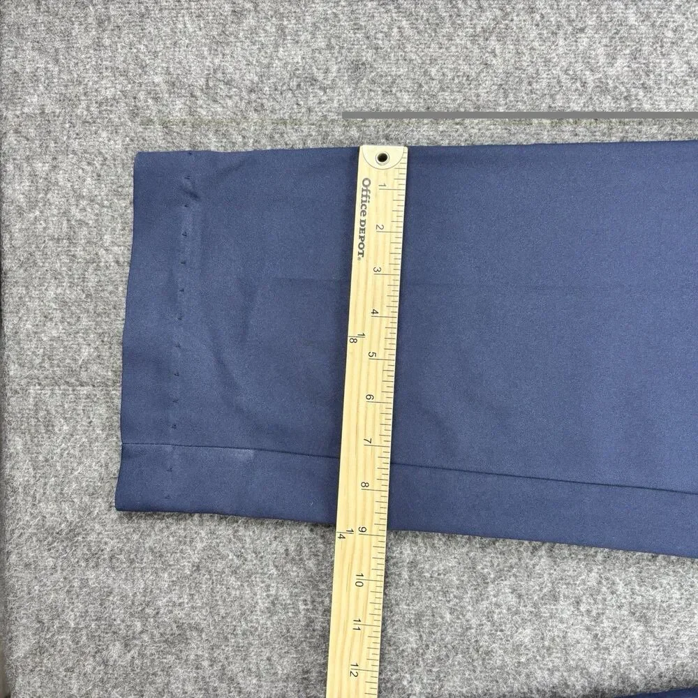 PGA TOUR Men’s Golf Pants 34x32 Navy Blue Performance Dress Slacks Polyester